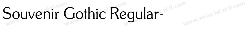 Souvenir Gothic Regular字体转换